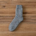 thumbnail image 1 of TIMIFIS Mens Fuzzy Slipper Socks Warm Thick Heavy Fleece Lined Mid Tube Socks Daily Solid Color Cozy Crew Sock, 1 of 1