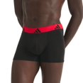 thumbnail image 3 of adidas men boxer shorts, 3-pack - trunks, Active Flex Cotton, logo, solid colour Black/Grey/Red L (Large), 3 of 5