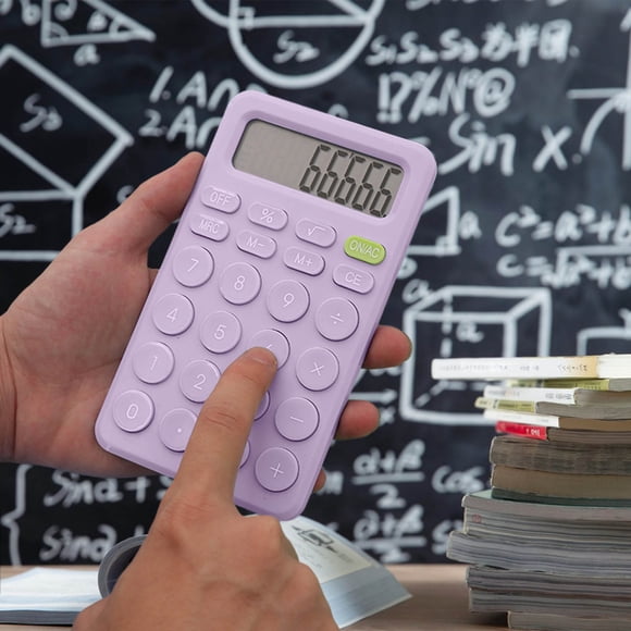 PEONAVET une Calculatrice Basique Standard Mini Calculatrice Numérique de Bureau avec Écran LCD à 8 Chiffres - Calculatrice Format de Poche pour la Maison l'École pour