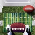 thumbnail image 4 of TIELUTT Sports Area Carpets Retro Football Field and Rugby Floor Mats Non Door Blanket Small Carpet Rug Autumn Throw Blanket for Couch Huge Area Rugs for Living Room Sweater Knit Blanket, 4 of 4