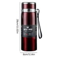 thumbnail image 3 of Clearance! Winter Portable Rope Insulation Cup Stainless Steel Outdoor Vehicle Mounted Large Capacity Insulation Cup 1000ml Clarence Items Clearace Sale #84, 3 of 5