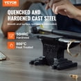 thumbnail image 2 of VEVOR Single Horn Anvil, 8.8Lbs Cast Steel Anvil, High Hardness Rugged Round Horn Anvil Blacksmith, Compact Design and Stable Base, Forge Tools and Equipment, Metalsmith Tool for Bending and Shaping, 2 of 9