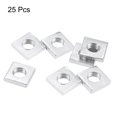 thumbnail image 2 of Unique Bargains Square Nuts, M6x11mmx3mm Zinc-Plated Metric Coarse Thread Assortment Kit, 25pcs, 2 of 5