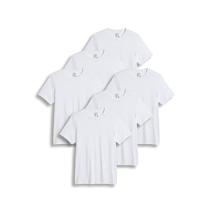 Jockey Men's Big & Tall Classic Crew Neck Undershirt- 6 Pack