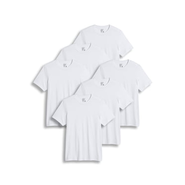 Jockey Men's 100% Cotton Classic Crew Neck Undershirt - 6 Pack