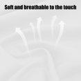 thumbnail image 2 of Maplenight Premium Queen Size Cooling Fitted Sheet for Hot Sleepers - Solid Color, Machine Washable, Ash Proof, Breathable - Multiple Colors Available White, 2 of 5