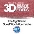 thumbnail image 4 of 5 Inch Round Non-Woven Hook and Loop Backed Disc 10 Pack (Maroon), 4 of 6