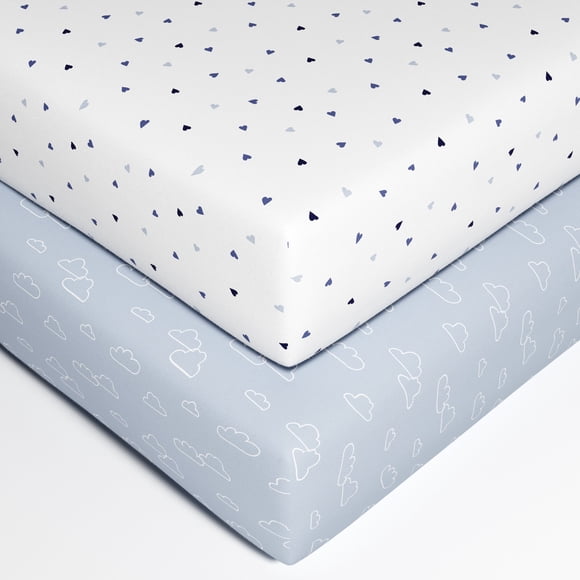George Baby Organic Cotton Crib Sheets (2 Count)