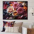thumbnail image 1 of Designart Roses art Mural Encadré Décor, Roses art Mural Encadré, Rhapsodie des Roses, Rose Moderne art Mural Encadré Noir, Cadre Noir 32x16 Pouces, 1 of 5