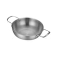 thumbnail image 2 of DOLITY Stainless Steel Paella Pan Cookware Korean Ramen Pot for Picnic Kitchen Soup 20cm, 2 of 9