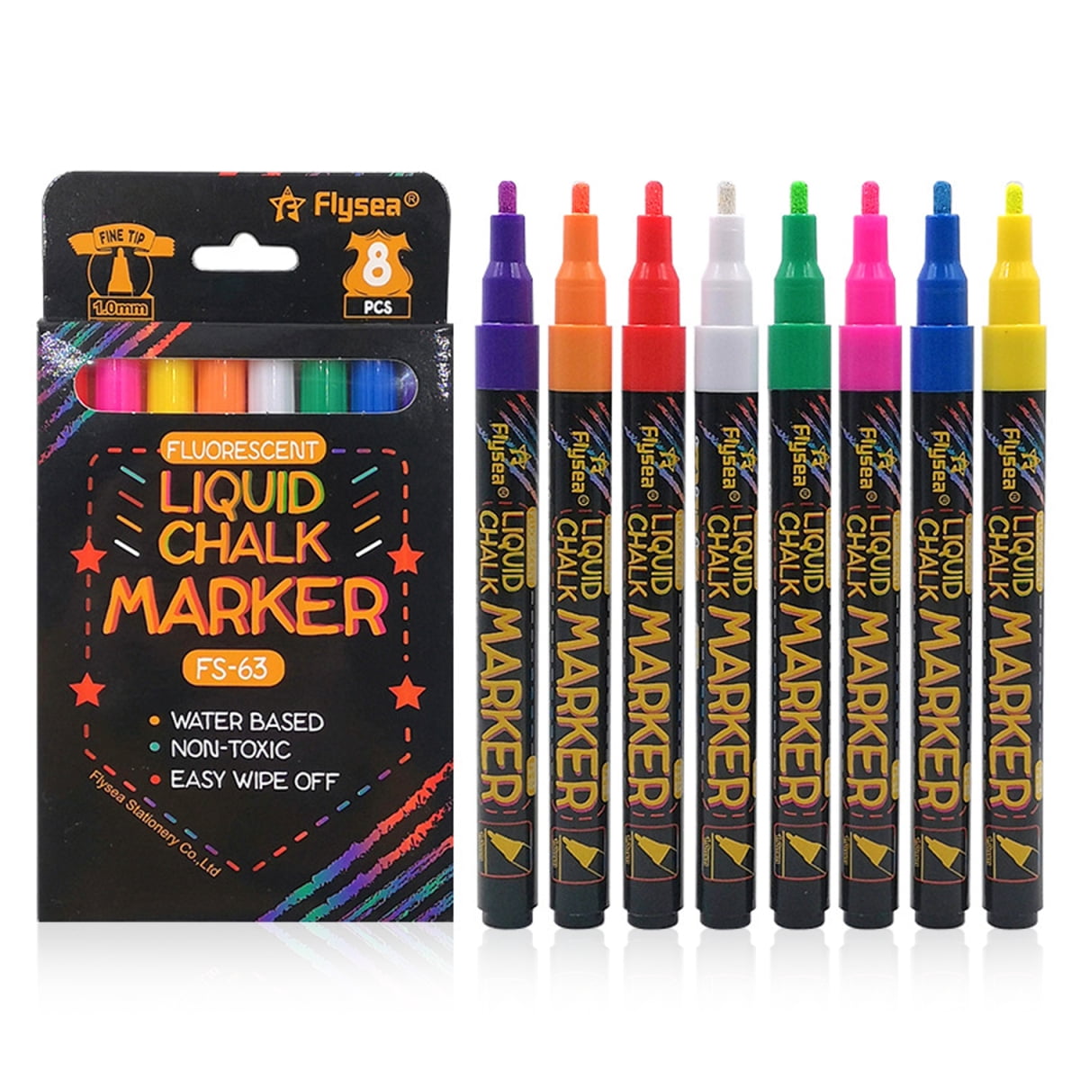 Ultra Fine Tip Chalk Markers, liquid chalk markers - Chalkboards, chalkboards, Windows, glass, bistros, cars, sign markers