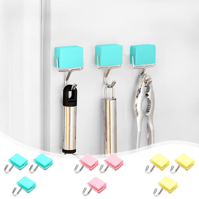 Sentmoon Over the Door Hook Over Door Hanger Magnetic Hook for Refrigerator and Washing Firm Grip Adhesion Rotatable Metal Hook for Kitchen Bathroom and Office Storage for Restaurant and Kitchen