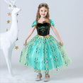 thumbnail image 2 of HAWEE Robe de Princesse pour Filles Costume d'Anna - Robe de Fête d'Anniversaire Halloween, 2 of 7