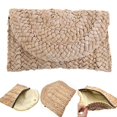thumbnail image 3 of CHOK Summer Bohemia Handmade Rattan Woven Handbag Straw Knitted Messenger Bag, 3 of 5