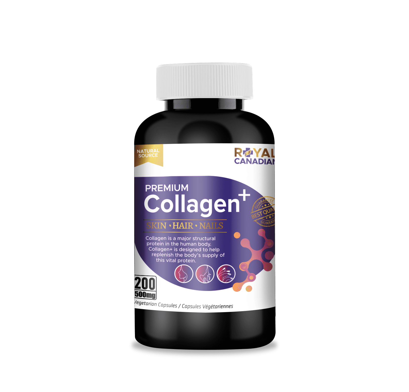 Royal Canadian Premium Collagen 500mg | 200 Capsule