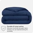 thumbnail image 4 of Bare Home Ultra-Soft Comforter Duvet Insert - Goose Down Alternative - Oversized King, Dark Blue, 4 of 5