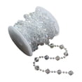 thumbnail image 2 of Wzzjkit Christmas Party Wedding Decoration DIY Jewelry Accessories Clear String Beads Plastic Bead Chain 5m, 2 of 6