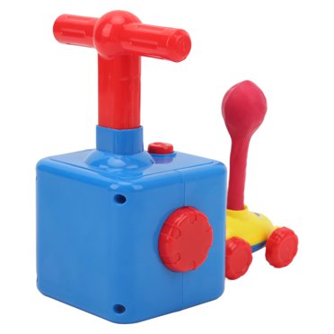 Balloon Power Car Toy, Science Experiment Manual Pump Balloon Launcher Cars  For Kids For Home Play