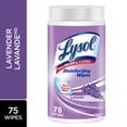 thumbnail image 1 of Lavender Lysol® Disinfecting Wipes, Lavender, Thick Strong Wipe, Kills 99.99% of Viruses & Bacteria, 75 Count, 1 of 12