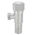 thumbnail image 2 of Angle Valve, Stainless Steel Sturdy Durable Faucet Angle Valve, For Toilet Bathroom Hotel Kitchen, 2 of 8