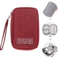 thumbnail image 1 of Oliegs Heated Blanket Digital Electronics Cable Storage Bag Travel Bag Electronic Accessories Cable Storage Bag Box Charger Cell Phone USB Headset Sd Card Storage Bag Chocolate, 1 of 2