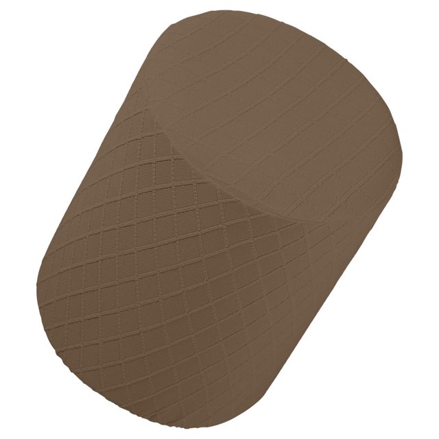 maskred Round Stretch Ottoman Slipcovers Footrest Sofa Covers Stool Foot Cover Brown
