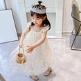 thumbnail image 2 of WEAIXIMIUNG Jolies Robes d'Été Plus Longues Tout-Petits Enfants Fête Filles Été Sans Manches Robe à Imprimé Floral Robe Décontractée pour Filles 4-5 Ans, 2 of 7