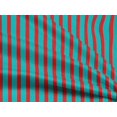 thumbnail image 4 of oneOone Rayon Turquoise Blue Fabric Stripes Sewing Material Print Fabric By The Yard 56 Inch Wide, 4 of 4