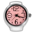 thumbnail image 2 of Men Women Finger Watch, Adjustable Ring Watch Round Dial Roman Numeral Quartz Watch Ring, 2 of 7