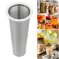 thumbnail image 1 of Cold Brew Coffee Filter Cone Cold Brew Coffee Filter 304 Stainless Steel Cold Brew Coffee Filter Cone Mesh With White Rubber Circle Coffee Brew Infuser For Fruit Drink, 1 of 8