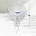 thumbnail image 4 of Hurricane Supreme 12 Inch 90 Degree Oscillating Wall Fan, White (2 Pack), 4 of 9