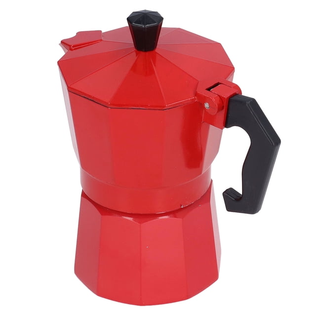 3 Cups Aluminum Coffee Percolator Italian Cafetiere Moka Pot Household Maker Suitable for Stovetop Use