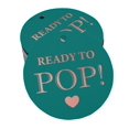 thumbnail image 1 of Inkdotpot Pack Of 50 Ready To Pop Baby Shower Favor Paper Tags Craft Real Rose Gold Foil Hang Tags, 1 of 6