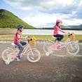 thumbnail image 4 of Costway Vélo pour Enfant 16 Pouces avec Roues Stabilisatrices Guidon et Selle Ajustables Frein à Main Rose, 4 of 10