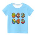thumbnail image 1 of Chemises pour Filles Tout-Petits Enfants Garçons Filles Mignon Col Rond Imprimé Manches Courtes Haut, 1 of 1