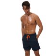 thumbnail image 2 of pitrice Men Beach Shorts Quick Dry Running Trousers Sports Bodybuilding Training Pants Solid Color Lace Up Sweatpants Light blue L, 2 of 6