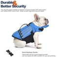 thumbnail image 3 of Dog Life Jacket, Pet Life Vest, Dog Flotation Lifesaver Preserver Swimsuit with Handle for Swim, Pool, Beach, Boating, for Puppy Small, Medium, Large Size Dogs(Blue,XL), 3 of 6