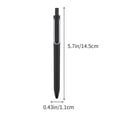 thumbnail image 3 of Black Click Pen Retractable Ballpoint Pen 0.5Mm Fine Point Writing Pens For School Office Work Smooth Ink Gel Pen With Comfort Grip 5.7 Inch Metal Clip Pen For Everyday Use, 3 of 7