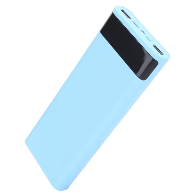 Boîte de Rangement de Batterie 8X, Boîte de Batterie Portable, Protection d'Alimentation USB Lampe de Poche LED Bloc d'Alimentation Accessoire de Prise pour Tablettes Téléphones Intelligents Noir,Blanc,Bleu