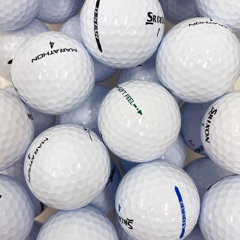 Mulligan - 72 balles de golf récupérées Srixon  5A, Blanc