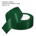 thumbnail image 3 of Unique Bargains 1.5 Inch Wide 24 Yards Satin Ribbon, Double Face Solid Crafts Roll for Party Home DIY Wrapping Decoration, Dark Green, 3 of 6
