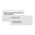 thumbnail image 1 of 500 No. 8 Flip and Seal Double Window Security Check Envelopes - Designed for Quickbooks Printed Checks - Number 8 Size 3 5/8 Inch x 8 11/16 Inch, 1 of 1
