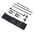 thumbnail image 3 of Hanging Desk Shelf, Base Clip Aluminum Camping Desk Rack Heavy Duty With Light Hanger 4 Hooks For Barbecue, 3 of 8