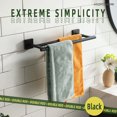 thumbnail image 4 of KOKOSIRI Bathroom Towel Bars 16 Inch Towel Rails Matte Black 40CM Hand Towel Holder for Bath Kitchen Wall Stainless Steel B5005BK-L16, 4 of 9