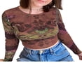thumbnail image 3 of MesaSe T-shirt Manches Longues Imprimé à Manches Longues pour Femmes, 3 of 9