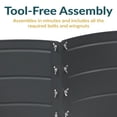 thumbnail image 4 of Sunnydaze Galvanized Steel 4-Leaf Clover-Shaped Raised Garden Bed - Gray, 4 of 7
