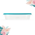thumbnail image 4 of Rubbermaid TakeAlongs 4 Cup Food Storage Containers, Meal Prep Containers, Food Containers with Lids, Limited Edition Turquoise Blue, 4 of 6