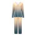 thumbnail image 4 of Rbaofujie Pyjama d'Automne pour Femmes Ensemble de Pyjama Décontracté Uni Haut Décontracté Pantalon Ensemble de Pyjama pour Femmes, 4 of 5