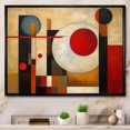thumbnail image 1 of Designart Abstract Shapes Oversized framed wall art decor, Abstract Shapes framed wall Art, Earthy Exploration Brown Red Brown And Red Exploring Dimensions , Brown Modern black framed wall art, 1 of 5