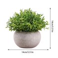 thumbnail image 2 of Artificial Plant Potted Lifelike Round Fake Greenery Plant Faux Plant Decoration, 2 of 10